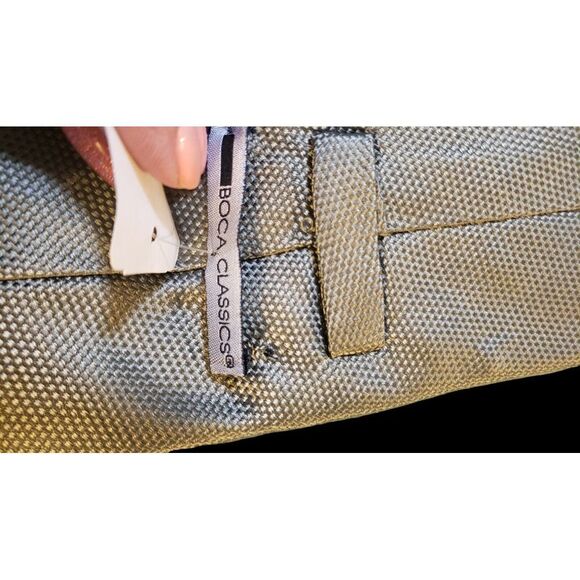 BOCA CLASSICS MENS  NECK TIE‎ TAN GEOMETRIC NWT 100% SILK HANDMADE - Picture 5 of 14